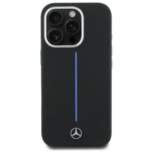 Kup Etui Mercedes MEHMP16L23SUMBK Apple iPhone 16 Pro hardcase Silicone Blue Stripe MagSafe czarny/black - MRS251 - {ean13} - Sklep Home Screen