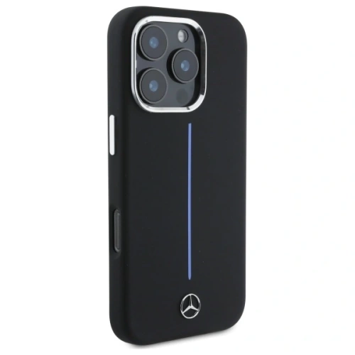 Kup Etui Mercedes MEHMP16L23SUMBK Apple iPhone 16 Pro hardcase silikonový modrý pruh MagSafe černý/black - MRS251 - {ean13} - Sklep Home Screen