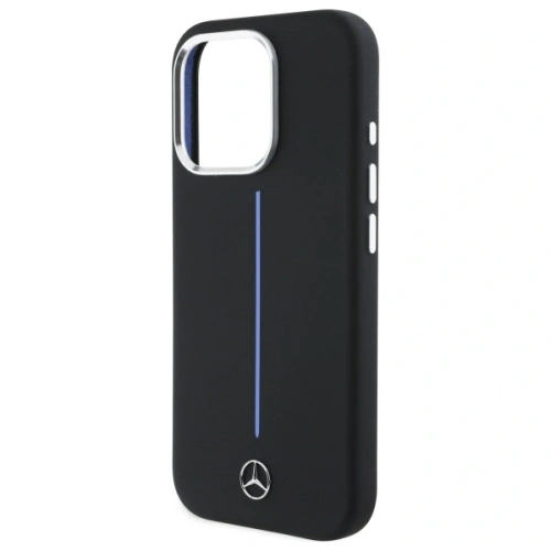Kup Etui Mercedes MEHMP16L23SUMBK Apple iPhone 16 Pro hardcase silikonový modrý pruh MagSafe černý/black - MRS251 - {ean13} - Sklep Home Screen