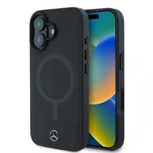 Kup Mercedes MEHMP16M23RCMK Apple iPhone 16 Plus Hartschale Glattes Leder MagSafe schwarz - MRS254 - {ean13} - Sklep Home Screen