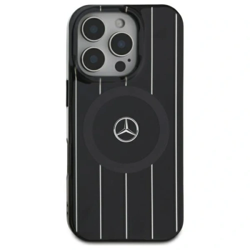 Buy Mercedes MEHMP16S23HRSK Apple iPhone 16 hardcase MB Double Layer Crossed Lines MagSafe black - MRS255 - {ean13} - Home Screen Store Europe