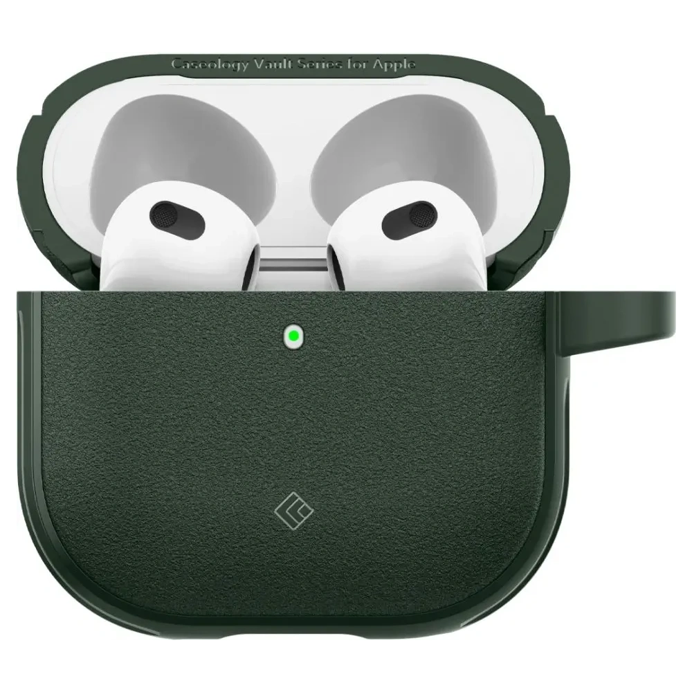 Etui Caseology Vault Apple Airpods 4 Midnight Green