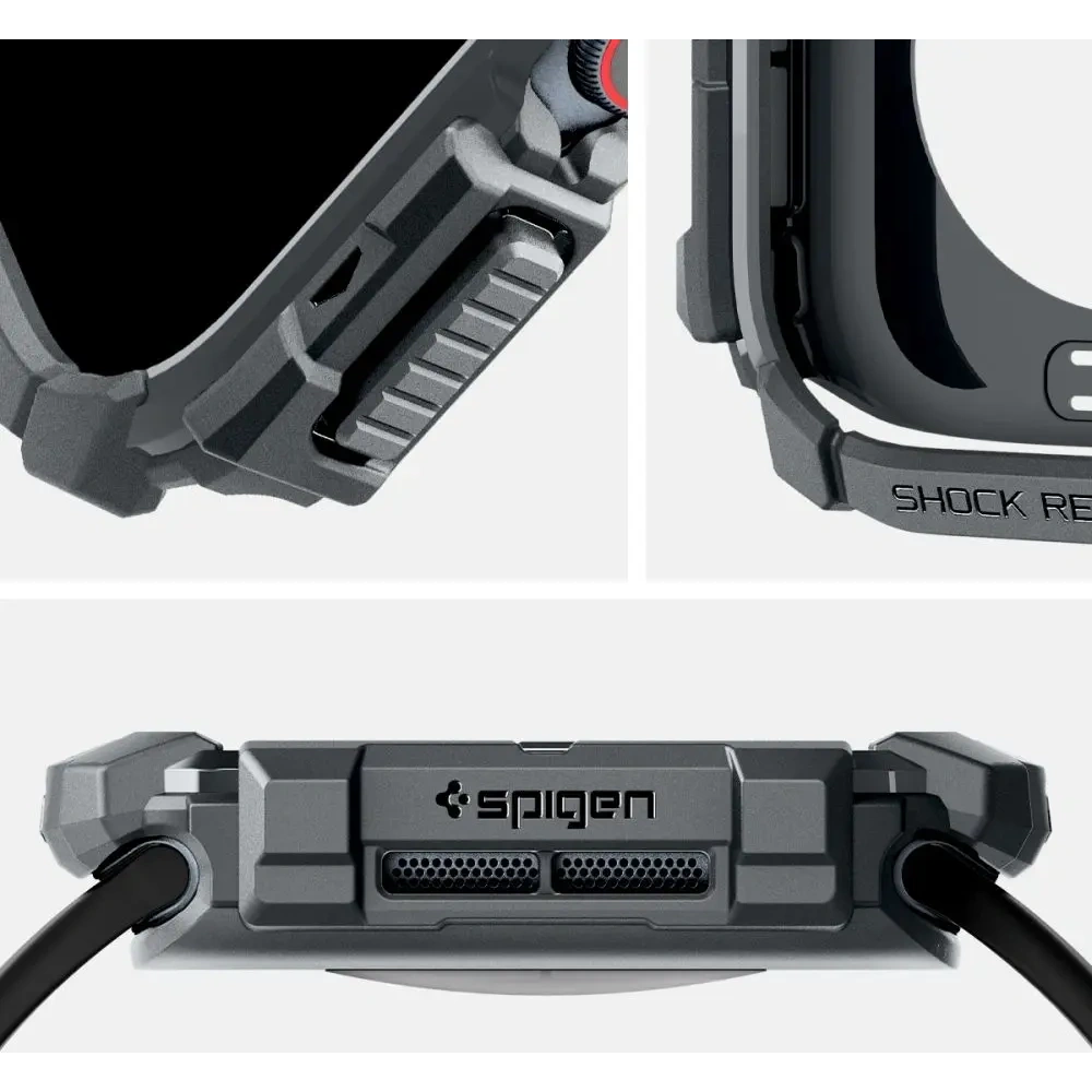 Etui Spigen Rugged Armor Apple Watch 10 / 11 46mm Dark Grey