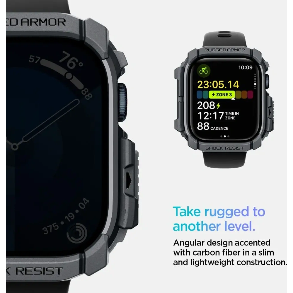 Etui Spigen Rugged Armor Apple Watch 10 / 11 46mm Dark Grey