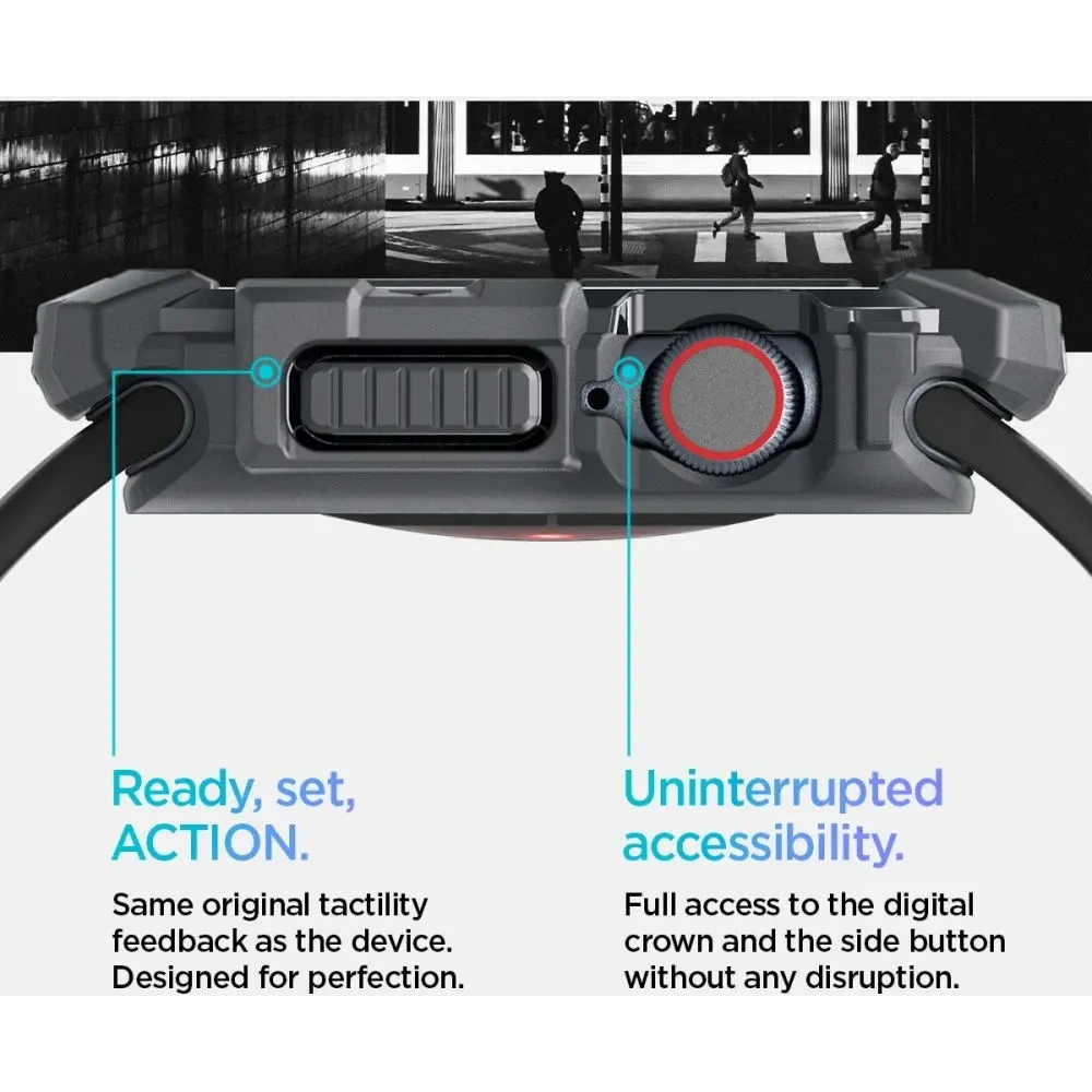 Etui Spigen Rugged Armor Apple Watch 10 / 11 46mm Dark Grey