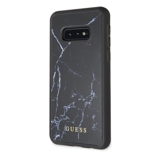 Kup Guess Samsung Tasche GUHCS10LHYMABK Galaxy S10e schwarz/schwarz Hartschalenetui Marmor - GUE350BLK - {ean13} - Sklep Home Screen