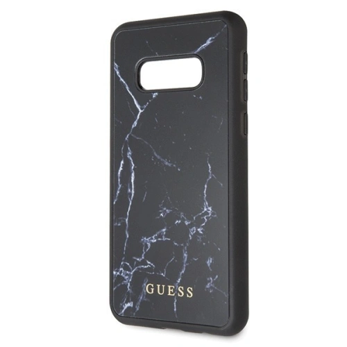 Kup Guess Samsung Tasche GUHCS10LHYMABK Galaxy S10e schwarz/schwarz Hartschalenetui Marmor - GUE350BLK - {ean13} - Sklep Home Screen