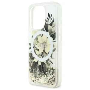 Kup Etui Guess GUHMP16LLFMWTE Apple iPhone 16 Pro hardcase Liquid Glitter Flower MagSafe beżowy/beige - GUE4126 - {ean13} - Sklep Home Screen