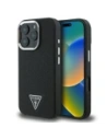 Etui Guess GUHMP16LPGTSPSK Apple iPhone 16 Pro hardcase Grained Triangle MagSafe černý/black