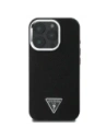 Buy Guess GUHMP16LPGTSPSK Apple iPhone 16 Pro hardcase Grained Triangle MagSafe black - GUE4127 - {ean13} - Home Screen Store Europe