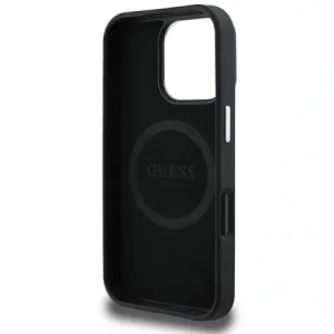 Kup Guess GUHMP16LPGTSPSK Apple iPhone 16 Pro Hartschale Geprägtes Dreieck MagSafe schwarz - GUE4127 - {ean13} - Sklep Home Screen