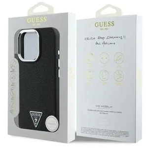 Kup Etui Guess GUHMP16LPGTSPSK Apple iPhone 16 Pro hardcase Grained Triangle MagSafe černý/black - GUE4127 - {ean13} - Sklep Home Screen