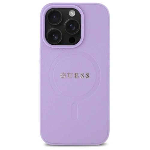 Buy Guess GUHMP16LPSAHMCU Apple iPhone 16 Pro hardcase Saffiano MagSafe purple - GUE4128 - {ean13} - Home Screen Store Europe