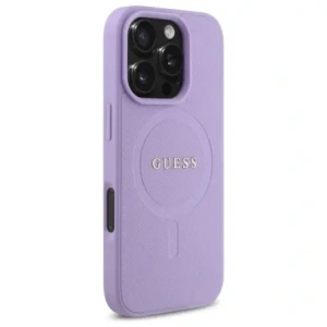Kup Etui Guess GUHMP16LPSAHMCU Apple iPhone 16 Pro hardcase Saffiano MagSafe fioletowy/purple - GUE4128 - {ean13} - Sklep Home Screen