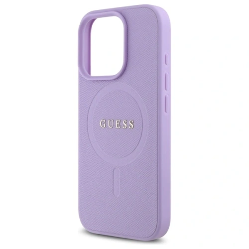 Buy Guess GUHMP16LPSAHMCU Apple iPhone 16 Pro hardcase Saffiano MagSafe purple - GUE4128 - {ean13} - Home Screen Store Europe