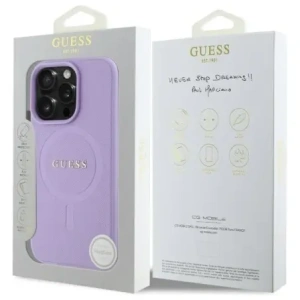 Kup Etui Guess GUHMP16LPSAHMCU Apple iPhone 16 Pro hardcase Saffiano MagSafe fioletowy/purple - GUE4128 - {ean13} - Sklep Home Screen