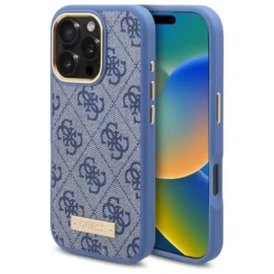 Kup Etui Guess GUHMP16LU4GPRB Apple iPhone 16 Pro hardcase 4G Logo Plate MagSafe modrý/blue - GUE4129 - {ean13} - Sklep Home Screen