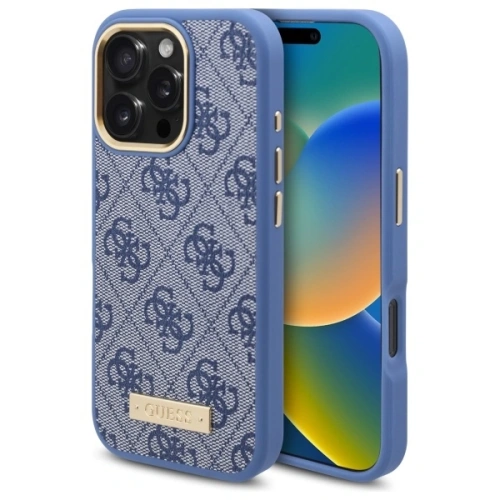 Kup Etui Guess GUHMP16LU4GPRB Apple iPhone 16 Pro hardcase 4G Logo Plate MagSafe modrý/blue - GUE4129 - {ean13} - Sklep Home Screen