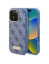 Guess GUHMP16LU4GPRB Apple iPhone 16 Pro hardcase 4G Logo Plate MagSafe blue