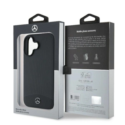 Kup Etui Mercedes MEHMP16S23RBARK Apple iPhone 16 hardcase Textured And Plain Leather MagSafe černý/black - MRS257 - {ean13} - Sklep Home Screen