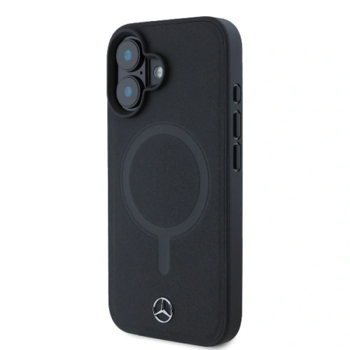 Kup Mercedes MEHMP16S23RCMK Apple iPhone 16 carcasă rigidă din piele netedă Plain Smooth MagSafe neagră - MRS258 - {ean13} - Sklep Home Screen