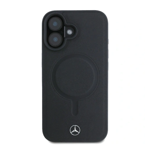 Kup Mercedes MEHMP16S23RCMK Apple iPhone 16 carcasă rigidă din piele netedă Plain Smooth MagSafe neagră - MRS258 - {ean13} - Sklep Home Screen