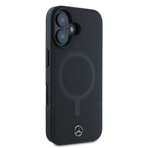 Kup Mercedes MEHMP16S23RCMK Apple iPhone 16 carcasă rigidă din piele netedă Plain Smooth MagSafe neagră - MRS258 - {ean13} - Sklep Home Screen