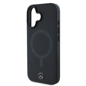 Kup Mercedes MEHMP16S23RCMK Apple iPhone 16 carcasă rigidă din piele netedă Plain Smooth MagSafe neagră - MRS258 - {ean13} - Sklep Home Screen