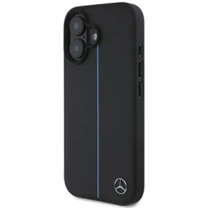 Kup Etui Mercedes MEHMP16S23RURBK Apple iPhone 16 hardcase MB Blue Line Leather MagSafe černý/black - MRS259 - {ean13} - Sklep Home Screen
