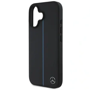 Kup Mercedes MEHMP16S23RURBK Apple iPhone 16 keménytok MB Blue Line Leather MagSafe fekete - MRS259 - {ean13} - Sklep Home Screen