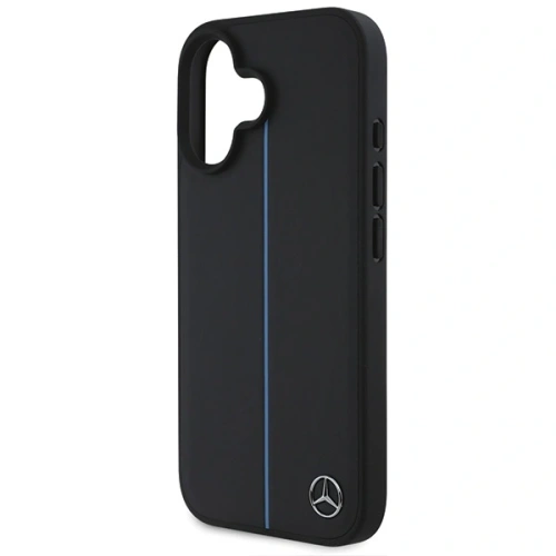 Kup Mercedes MEHMP16S23RURBK Apple iPhone 16 keménytok MB Blue Line Leather MagSafe fekete - MRS259 - {ean13} - Sklep Home Screen