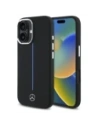 Kup Mercedes MEHMP16S23SUMBK Apple iPhone 16 carcasă din silicon cu dungi albastre MagSafe neagră - MRS260 - {ean13} - Sklep Home Screen
