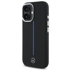 Kup Etui Mercedes MEHMP16S23SUMBK Apple iPhone 16 hardcase silikonová modrá pruhovaná MagSafe černá/black - MRS260 - {ean13} - Sklep Home Screen