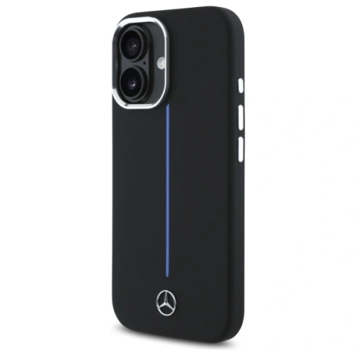 Kup Etui Mercedes MEHMP16S23SUMBK Apple iPhone 16 hardcase silikonová modrá pruhovaná MagSafe černá/black - MRS260 - {ean13} - Sklep Home Screen