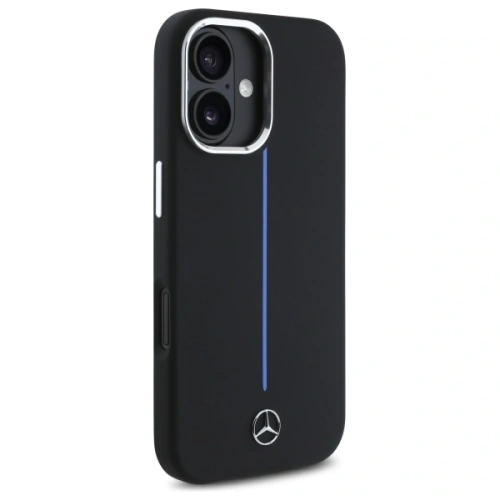 Kup Etui Mercedes MEHMP16S23SUMBK Apple iPhone 16 hardcase silikonová modrá pruhovaná MagSafe černá/black - MRS260 - {ean13} - Sklep Home Screen