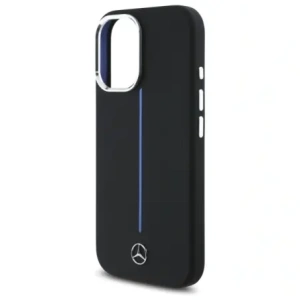 Kup Etui Mercedes MEHMP16S23SUMBK Apple iPhone 16 hardcase silikonová modrá pruhovaná MagSafe černá/black - MRS260 - {ean13} - Sklep Home Screen