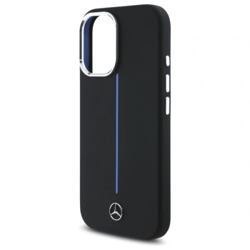 Kup Etui Mercedes MEHMP16S23SUMBK Apple iPhone 16 hardcase Silicone Blue Stripe MagSafe czarny/black - MRS260 - {ean13} - Sklep Home Screen