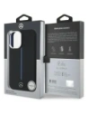 Buy Mercedes MEHMP16S23SUMBK Apple iPhone 16 hardcase Silicone Blue Stripe MagSafe black - MRS260 - {ean13} - Home Screen Store Europe