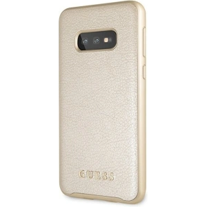 Buy Guess GUHCS10LIGLGO S10e G970 gold hard case Iridescent - GUE352GLD - {ean13} - Home Screen Store Europe