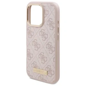 Kup Etui Guess GUHMP16LU4GPRP Apple iPhone 16 Pro hardcase 4G Logo Plate MagSafe różowy/pink - GUE4131 - {ean13} - Sklep Home Screen