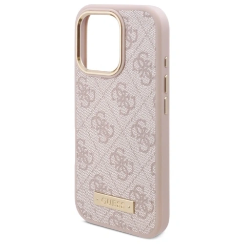 Kup Etui Guess GUHMP16LU4GPRP Apple iPhone 16 Pro hardcase 4G Logo Plate MagSafe růžový/pink - GUE4131 - {ean13} - Sklep Home Screen