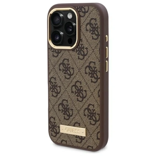 Kup Etui Guess GUHMP16LU4GPRW Apple iPhone 16 Pro hardcase 4G Logo Plate MagSafe hnědý/brown - GUE4132 - {ean13} - Sklep Home Screen