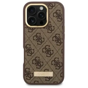 Kup Etui Guess GUHMP16LU4GPRW Apple iPhone 16 Pro hardcase 4G Logo Plate MagSafe hnědý/brown - GUE4132 - {ean13} - Sklep Home Screen