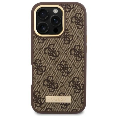 Kup Etui Guess GUHMP16LU4GPRW Apple iPhone 16 Pro hardcase 4G Logo Plate MagSafe hnědý/brown - GUE4132 - {ean13} - Sklep Home Screen