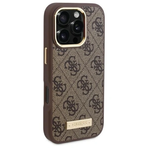 Kup Etui Guess GUHMP16LU4GPRW Apple iPhone 16 Pro hardcase 4G Logo Plate MagSafe hnědý/brown - GUE4132 - {ean13} - Sklep Home Screen