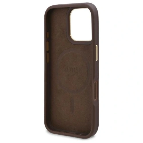 Kup Etui Guess GUHMP16LU4GPRW Apple iPhone 16 Pro hardcase 4G Logo Plate MagSafe hnědý/brown - GUE4132 - {ean13} - Sklep Home Screen