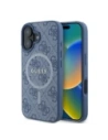 Guess GUHMP16MG4GFRB Apple iPhone 16 Plus hardcase 4G Ring Classic Logo MagSafe blue