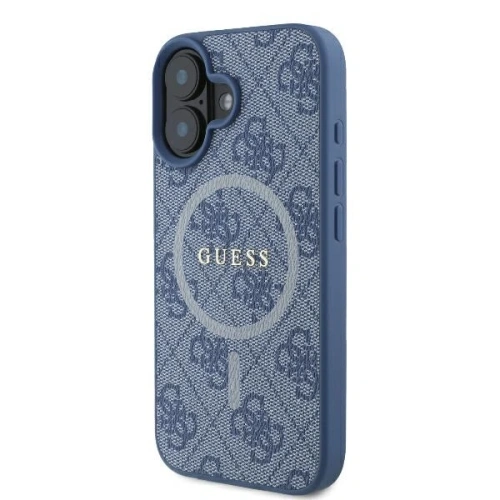 Buy Guess GUHMP16MG4GFRB Apple iPhone 16 Plus hardcase 4G Ring Classic Logo MagSafe blue - GUE4133 - {ean13} - Home Screen Store Europe