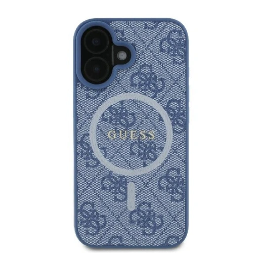 Buy Guess GUHMP16MG4GFRB Apple iPhone 16 Plus hardcase 4G Ring Classic Logo MagSafe blue - GUE4133 - {ean13} - Home Screen Store Europe