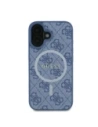 Buy Guess GUHMP16MG4GFRB Apple iPhone 16 Plus hardcase 4G Ring Classic Logo MagSafe blue - GUE4133 - {ean13} - Home Screen Store Europe